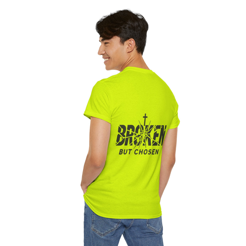 Broken But Chosen T-Shirt — Inspirational Faith Graphic Tee Printify