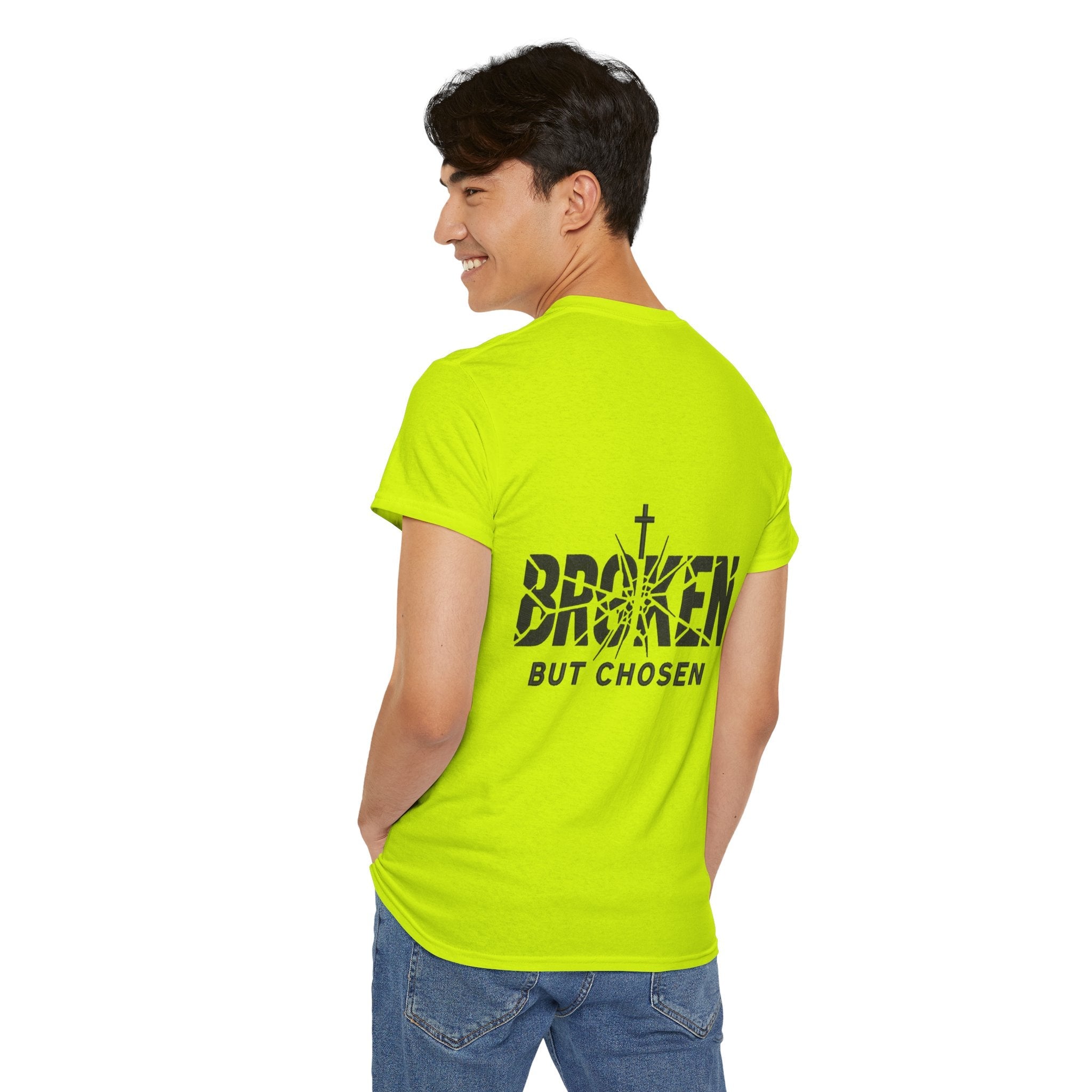 Broken But Chosen T-Shirt — Inspirational Faith Graphic Tee Printify