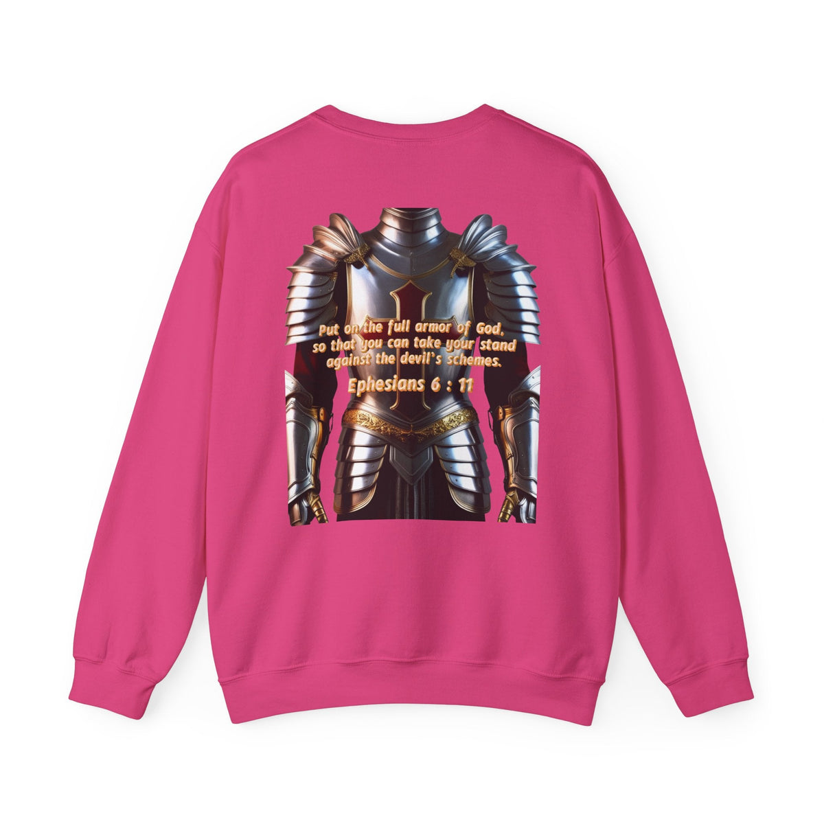 Religious Graphic Armor Of God Design - Unisex Heavy Blend™ Crewneck Sweatshirt Printify
