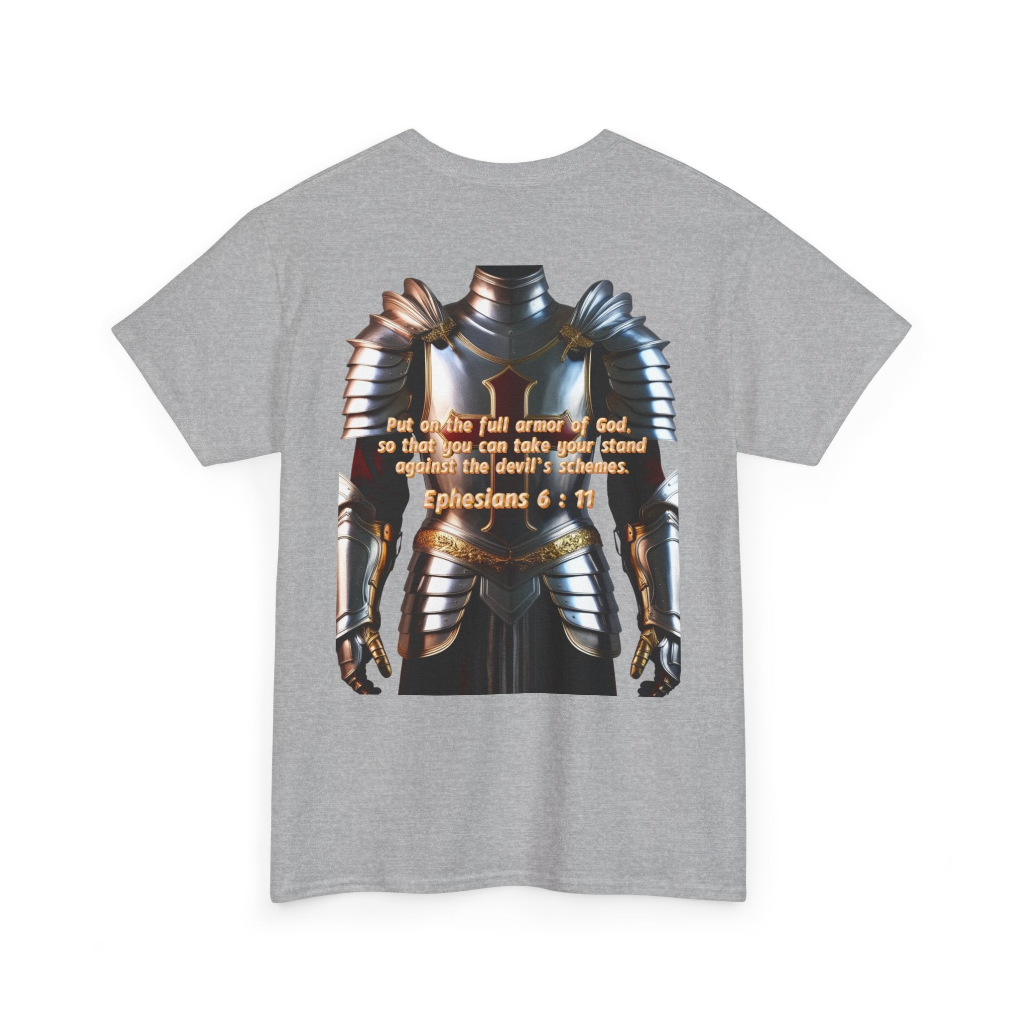 Religious Graphic Armor Of God Design - Unisex Heavy Cotton Tee Printify