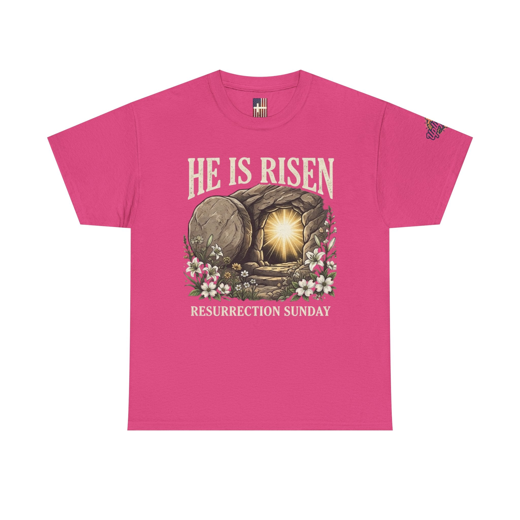 He Is Risen T-Shirt — Jesus Christ Resurrection Easter Tee Printify