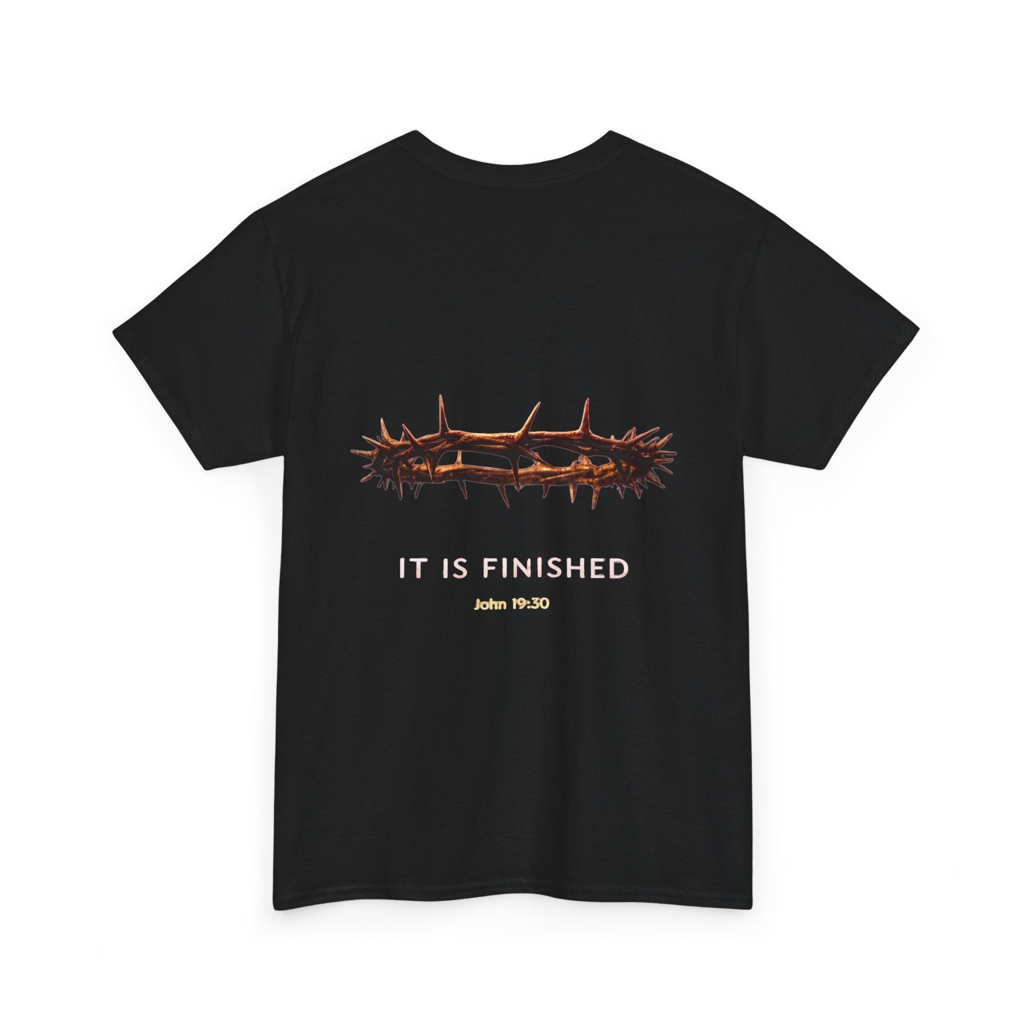 It Is Finished Crown of Thorns Tee — Christian John 19:30 Faith Shirt Printify