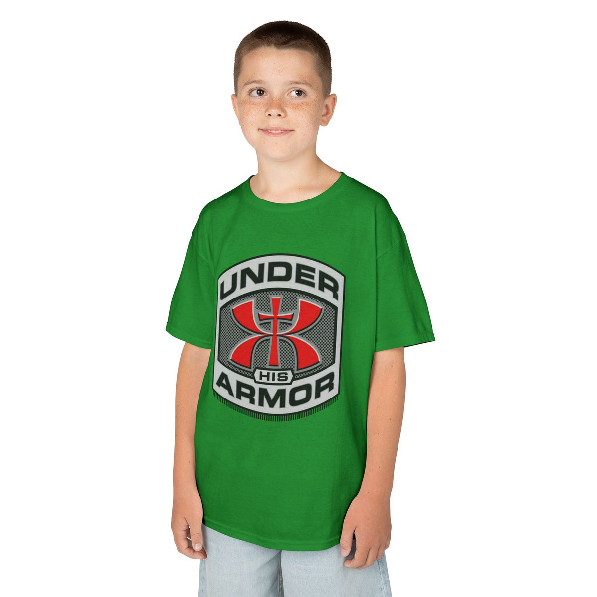 Under HIS Armor Christian T-Shirt — Faith-Inspired Under Armour Style Printify