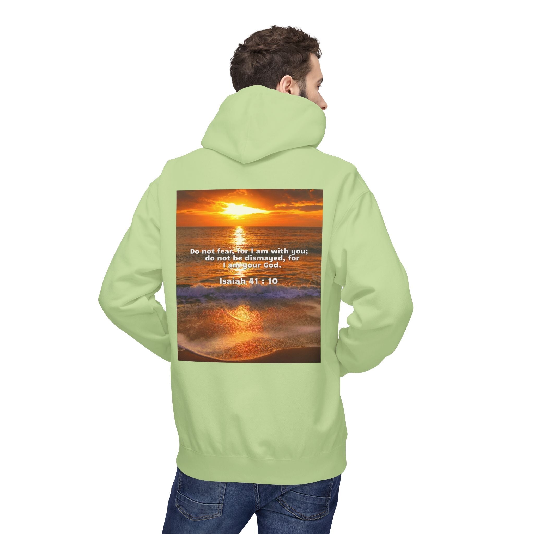 Hoodie - Isaiah 41:10 Bible Verse Religious Design Printify