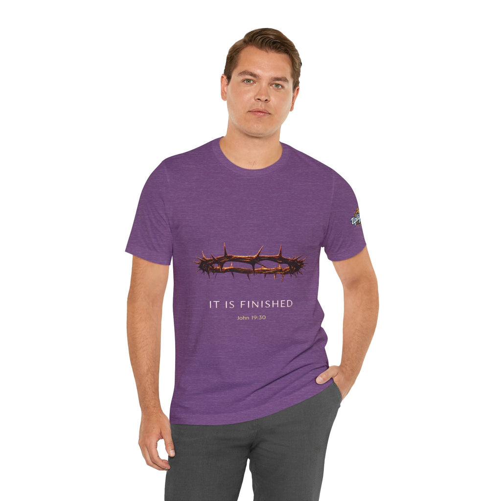 It Is Finished Crown of Thorns Tee — Christian John 19:30 Faith Shirt Printify