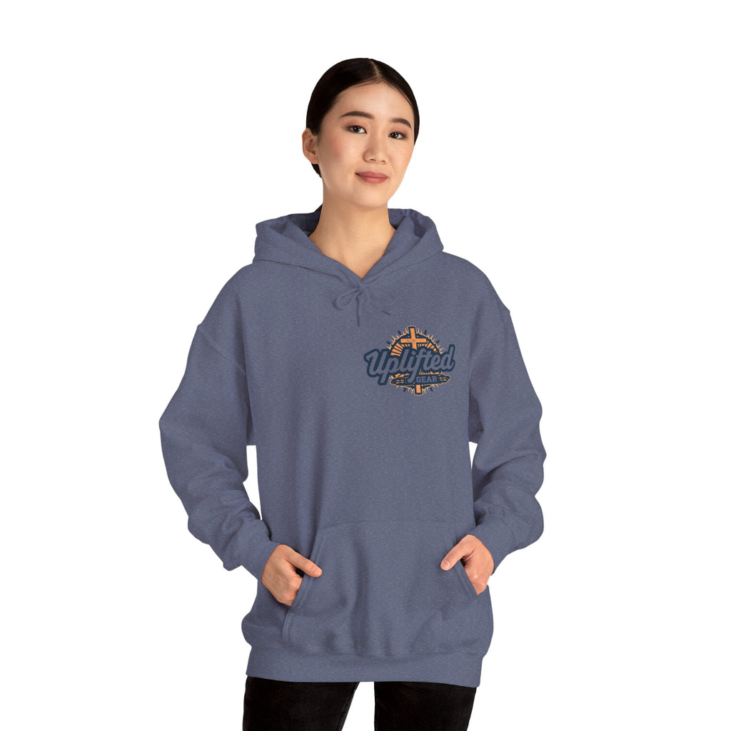 Christ is King Hoodie – Bold Crown & Cross Christian Sweatshirt for Unshakable Faith Printify
