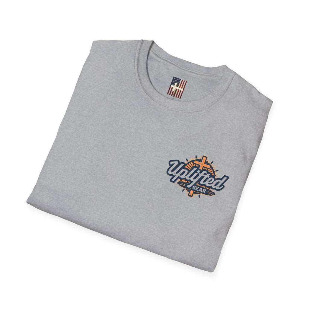 Jesus Is King T-shirt | Modern Typographic Cross Christian T-shirt Printify