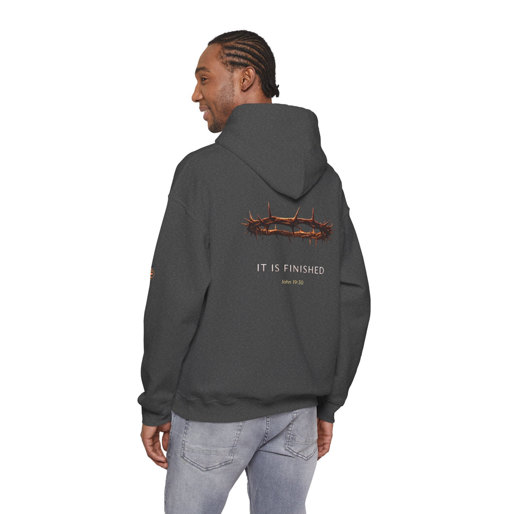 It Is Finished Crown of Thorns Hoodie — Christian John 19:30 Faith Hoodie Printify