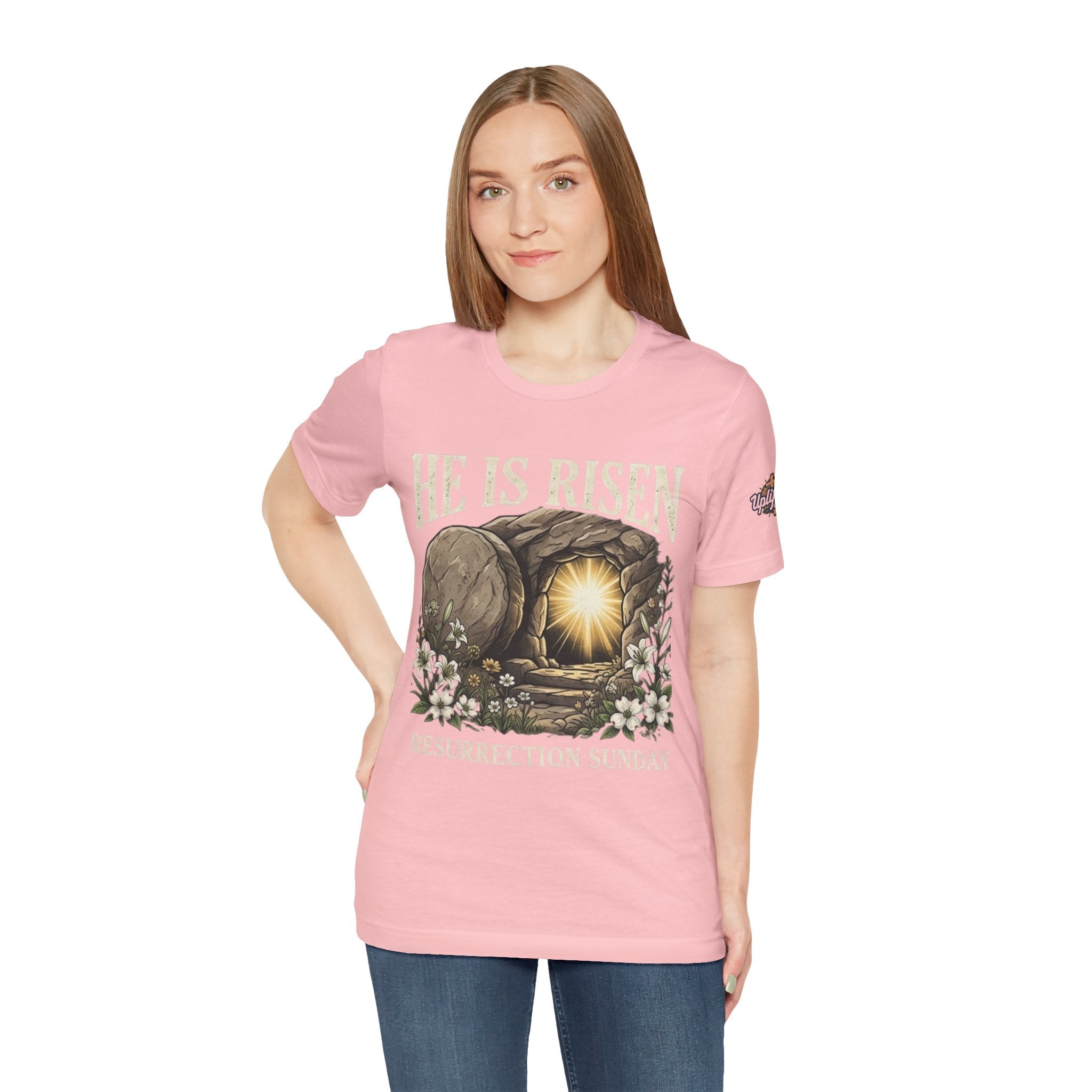 He Is Risen T-Shirt — Jesus Christ Resurrection Easter Tee Printify