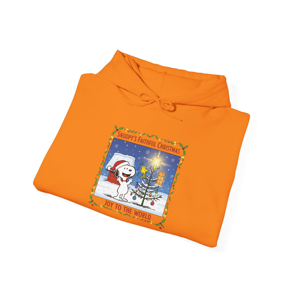 🎄 Faithful Christmas Friends – Christian Holiday Hoodie | Festive Tree & Cartoon Duo | Heartwarming Christmas Tee by Uplifted Gear Printify