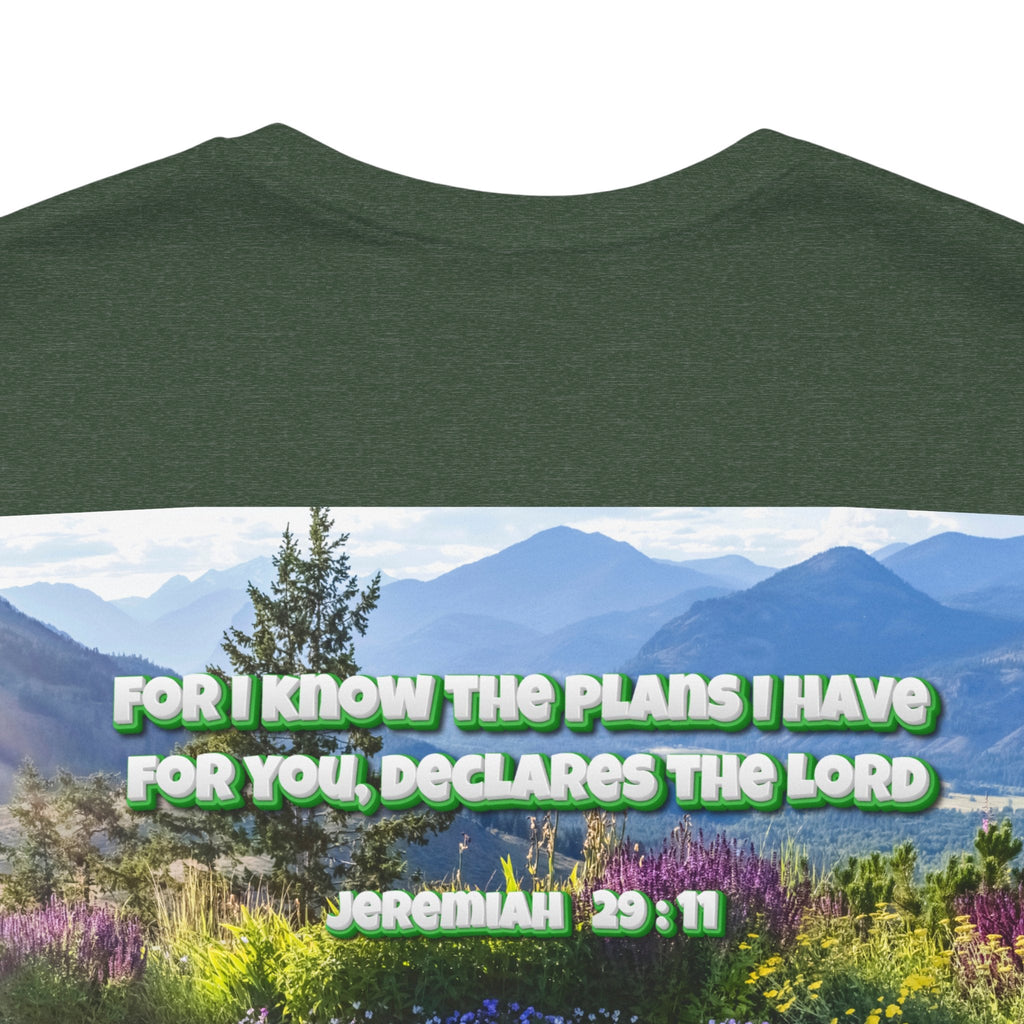 Bible Verse Unisex Tee - Jeremiah 29 : 11 Printify