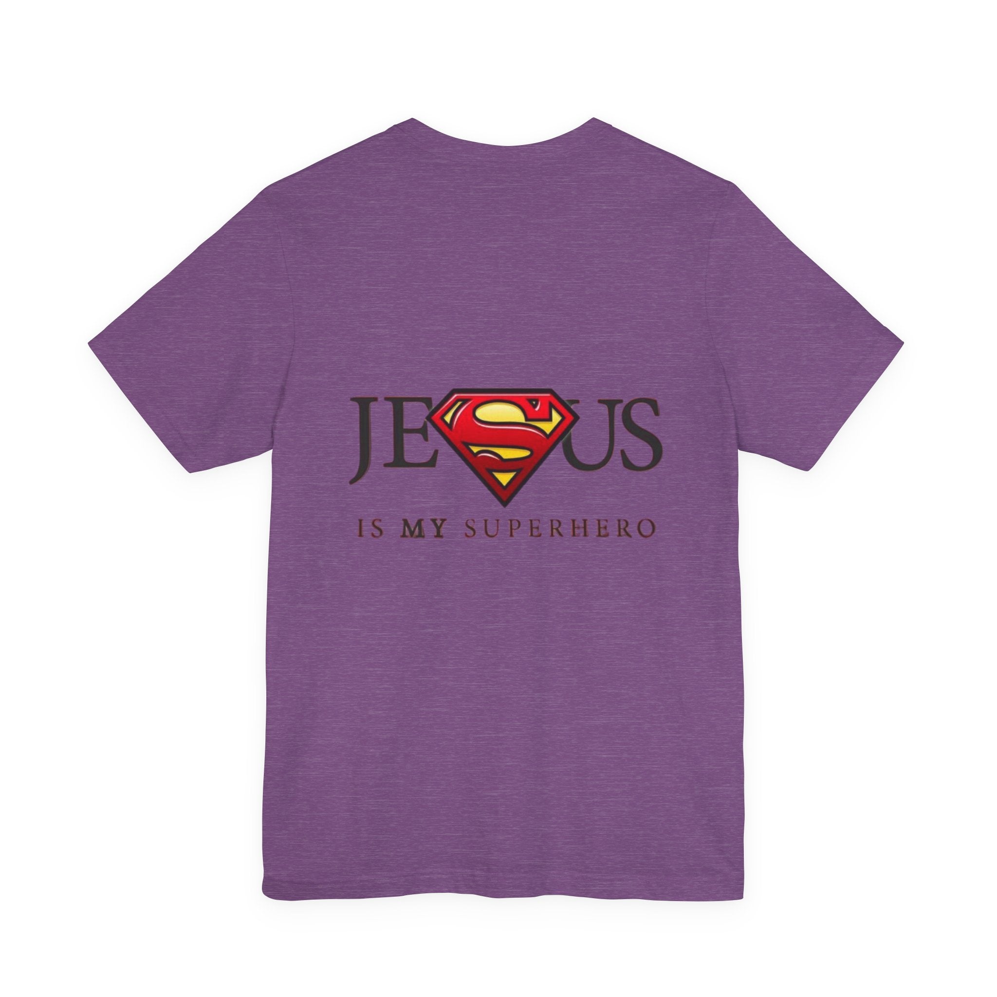 Jesus Is My Superhero T-Shirt — Faith-Based Superman-Inspired Tee Printify
