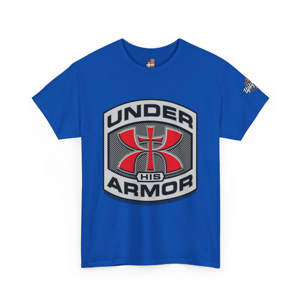 Under HIS Armor Christian T-Shirt — Faith-Inspired Under Armour Style Printify