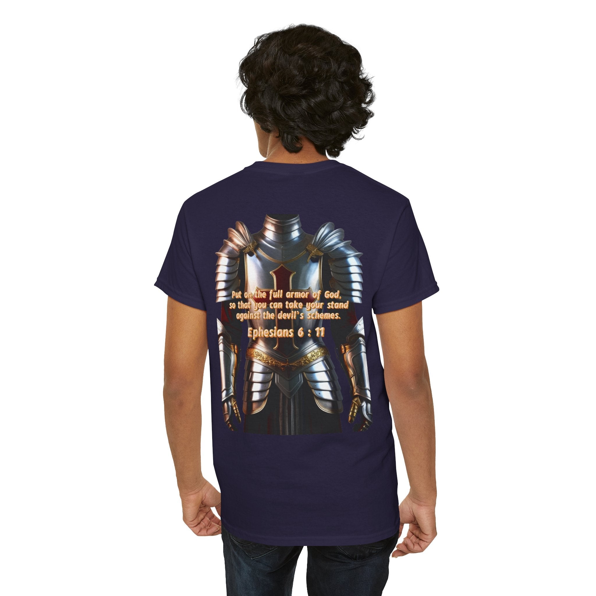 Religious Graphic Armor Of God Design - Unisex Heavy Cotton Tee Printify