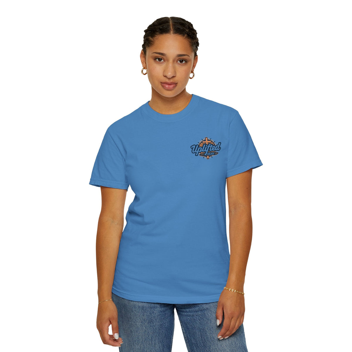Bible Verse Unisex Garment-Dyed T-shirt - Isaiah 41 : 10 Printify