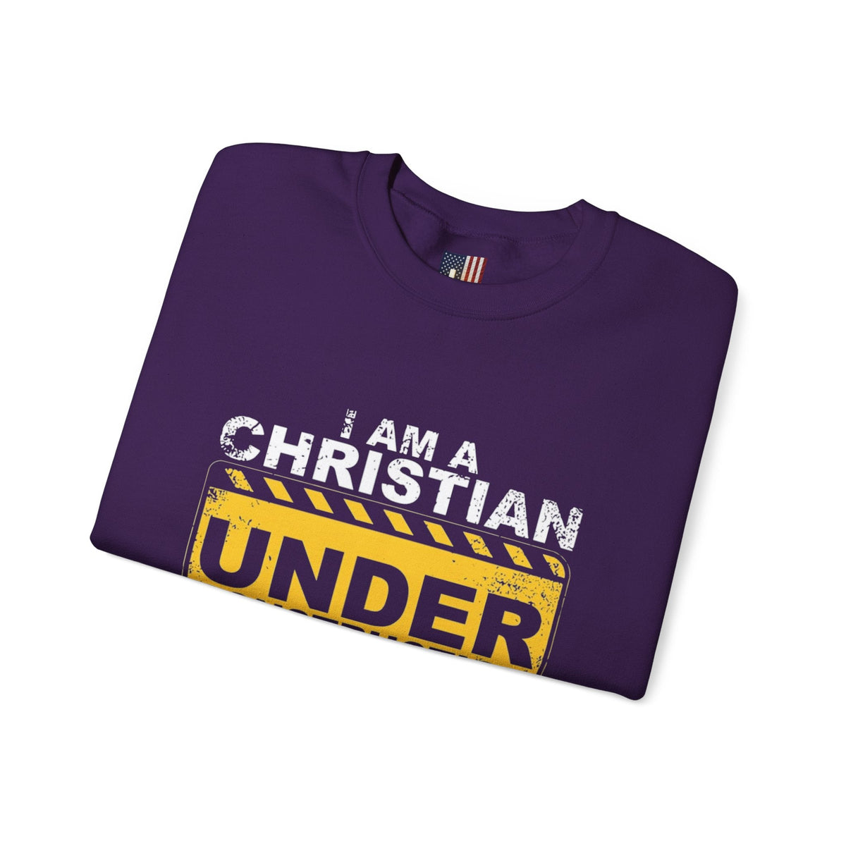 Christian Under Construction Sweatshirt | God Is Not Done With Me Yet Sweatshirt Printify
