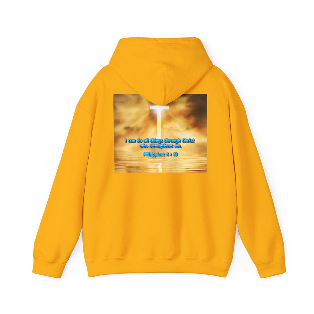 Bible Verse Unisex Heavy Blend™ Hooded Sweatshirt - Philippians 4 : 13 Printify
