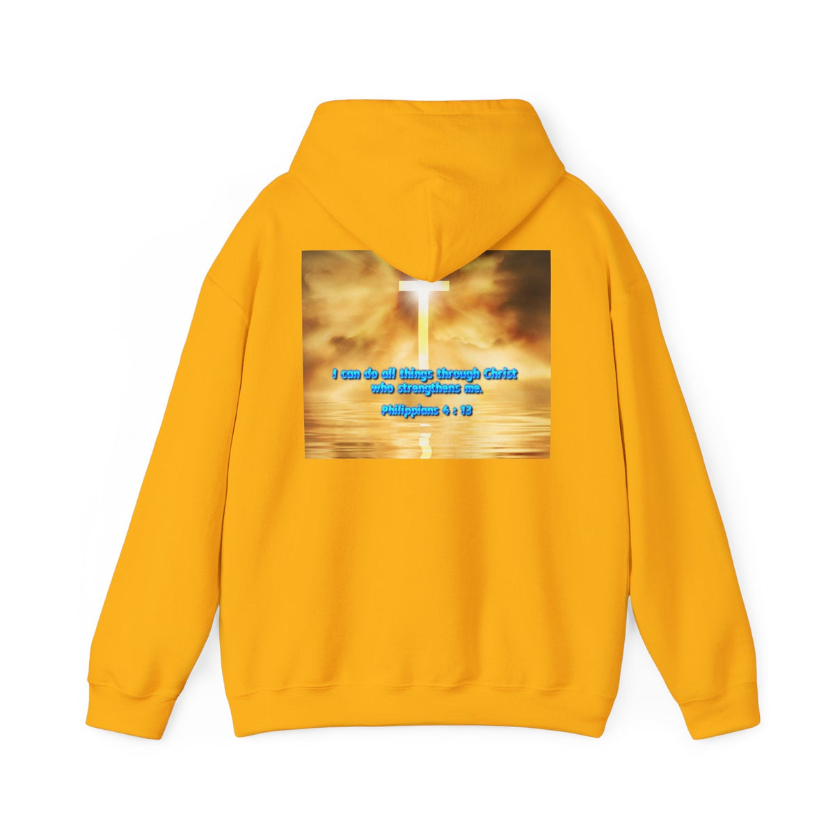 Bible Verse Unisex Heavy Blend™ Hooded Sweatshirt - Philippians 4 : 13 Printify