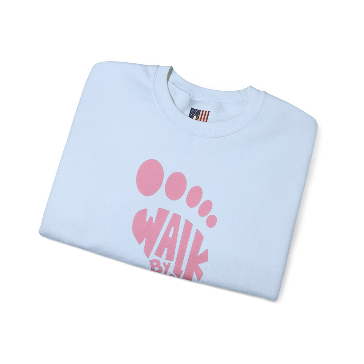 Walk By Faith Footprint Sweatshirt Printify