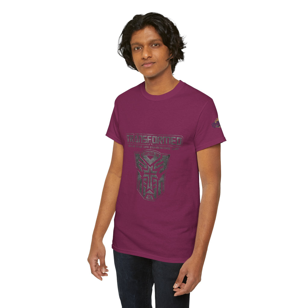 Transformer Logo Christian T-shirt | 2 Corinthians 3:18 Bible Verse T-shirt Printify