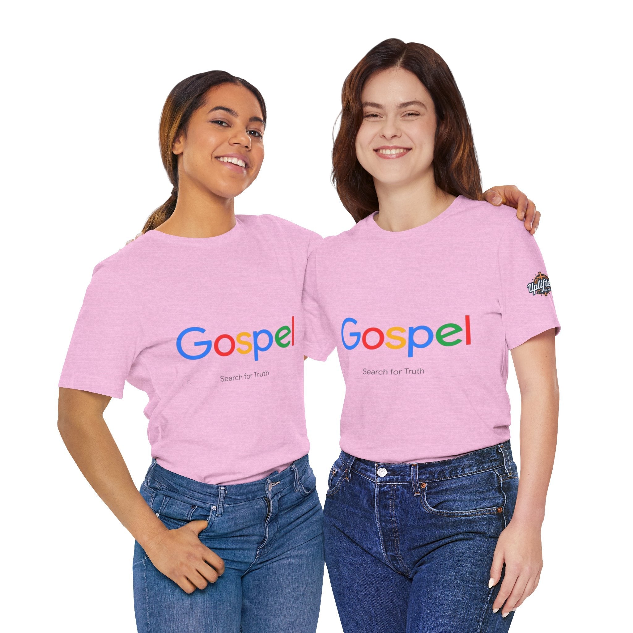 Gospel Graphic Tee — "Gospel" Colorful Logo Christian T-Shirt Printify