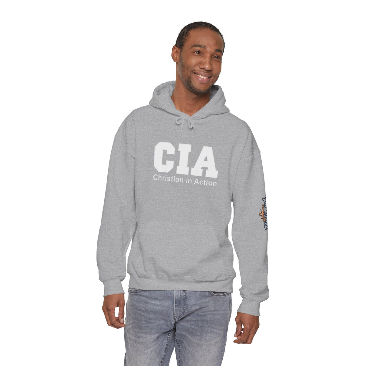 CIA Christian in Action Hoodie - Funny Faith Parody Hoodie - Mission Ready Apparel Printify