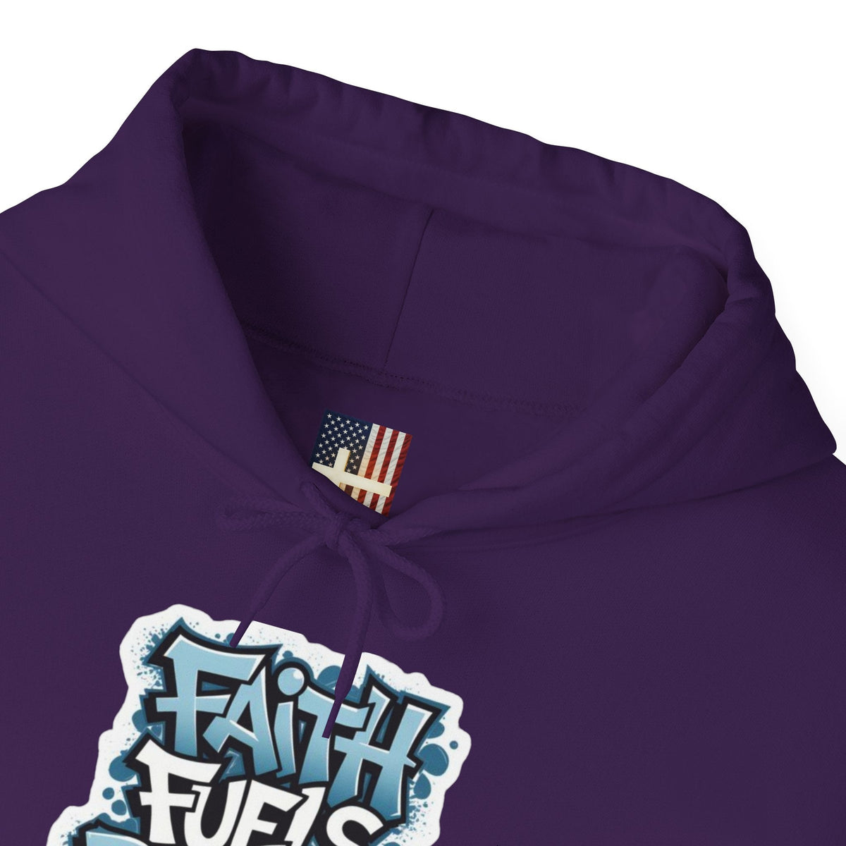 Faith Fuels Purpose Hoodie – Inspirational Christian Sweatshirt for Divine Drive & Unstoppable Belief Printify
