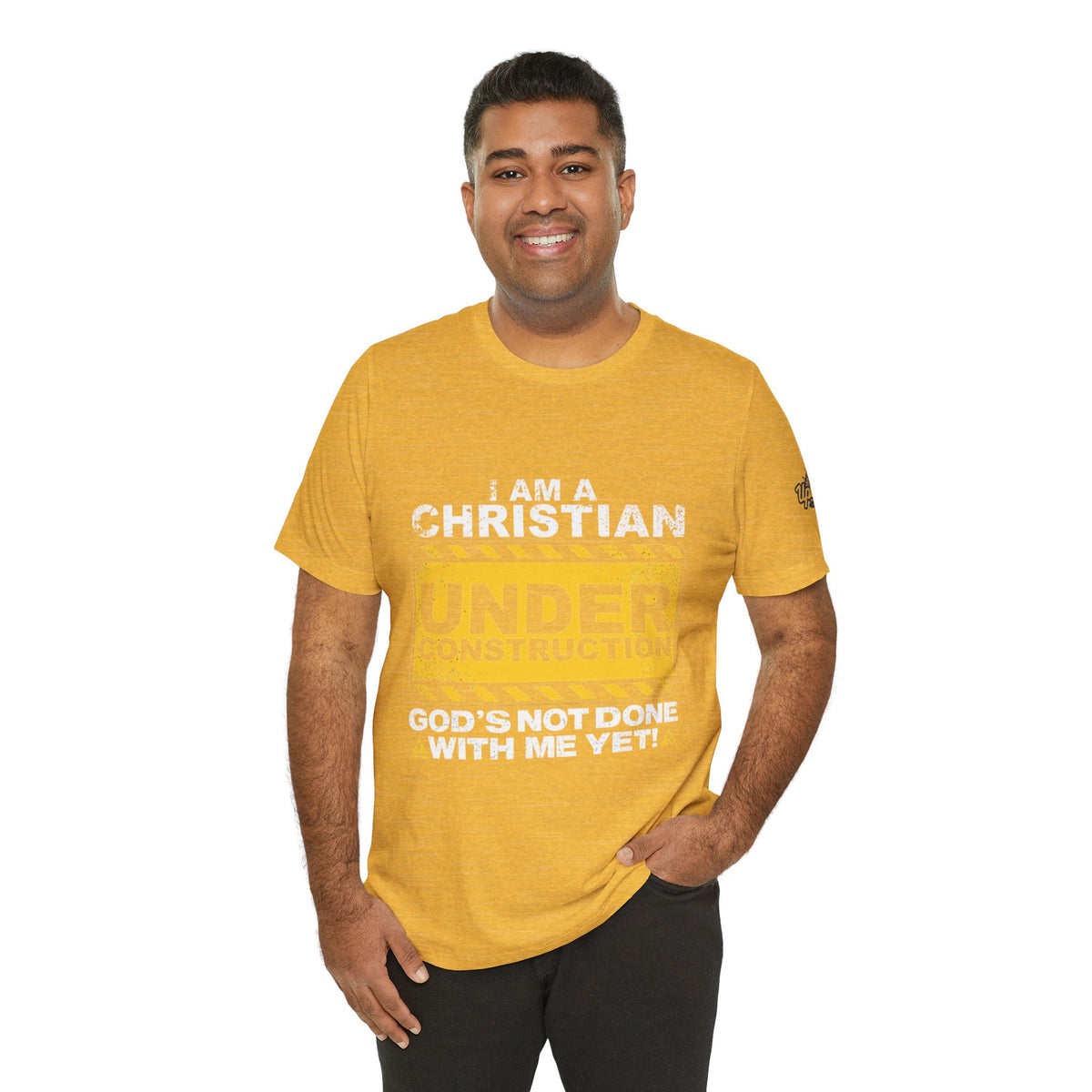 Christian Under Construction T-shirt | God Is Not Done With Me Yet T-shirt Printify