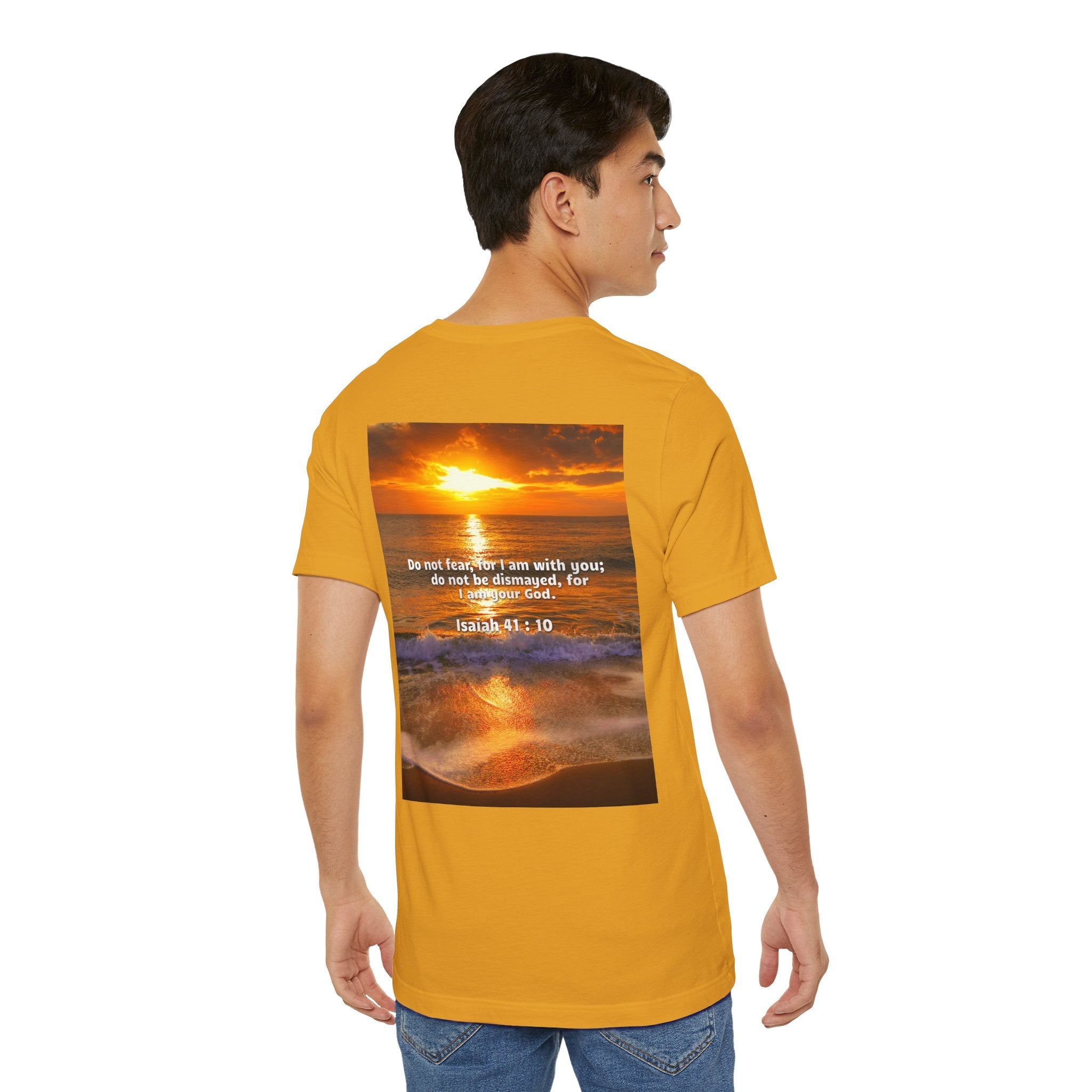 Bible Verse Unisex - Isaiah 41 : 10 Jersey Short Sleeve Tee Printify