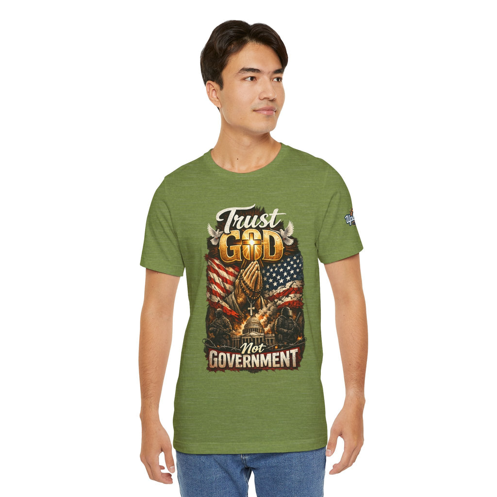 Trust God Not Government T-Shirt — Vintage Patriotic Christian Tee Printify