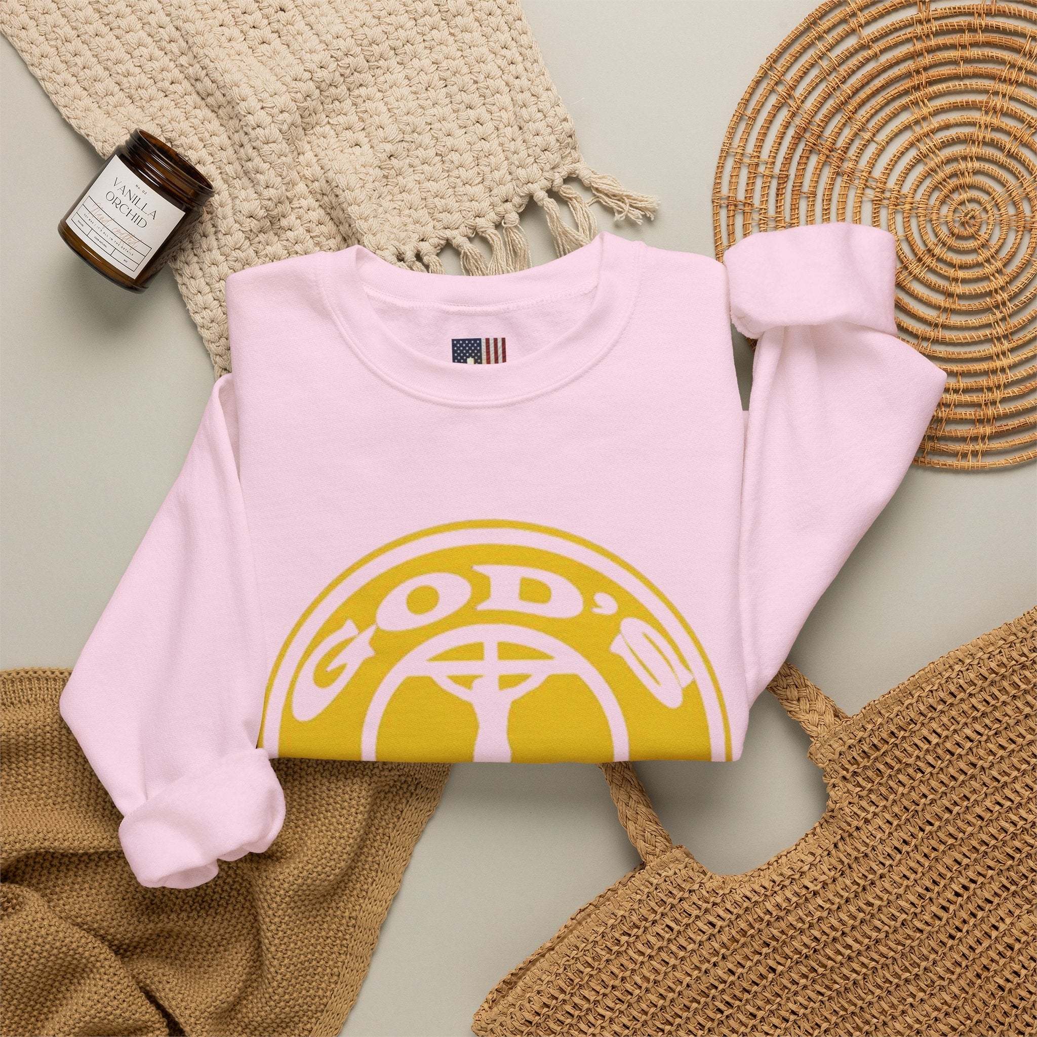God's Gym Sweatshirt — "Let Him Lift Your Weights" Christian Fitness Sweatshirt Printify