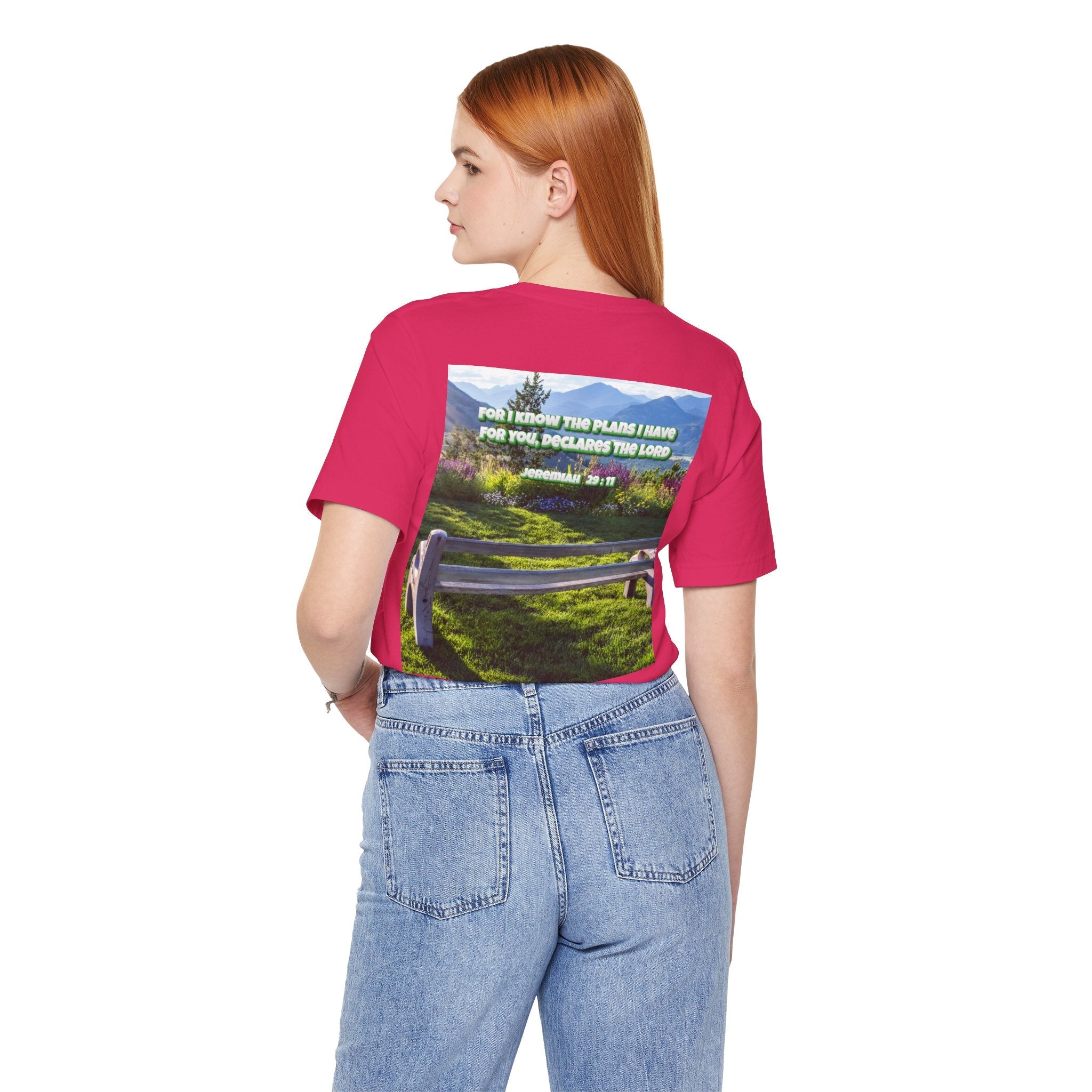 Bible Verse Unisex Tee - Jeremiah 29 : 11 Printify