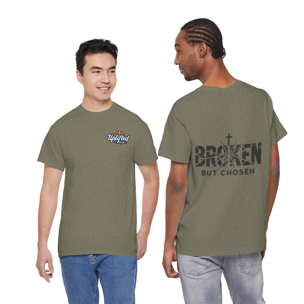 Broken But Chosen T-Shirt — Inspirational Faith Graphic Tee Printify