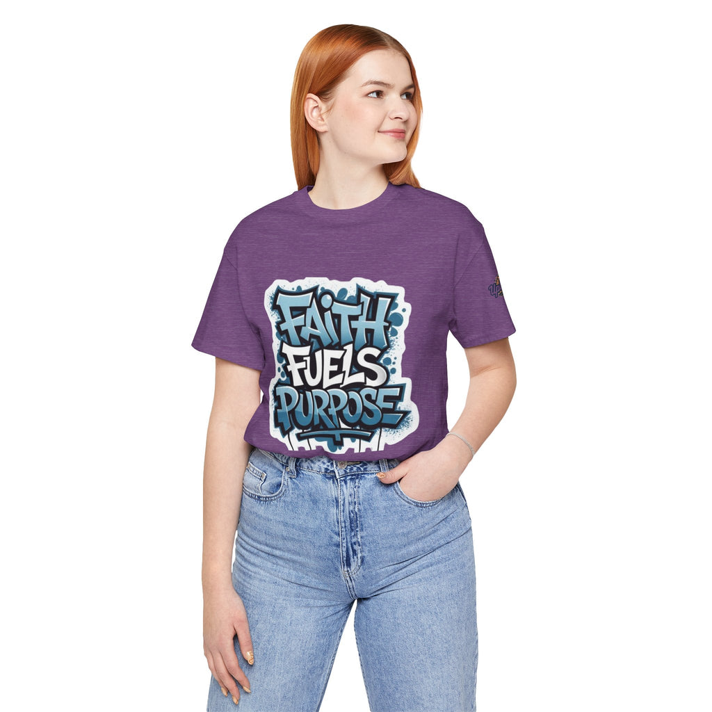 Faith Fuels Purpose T-shirt – Inspirational Christian T-shirt for Divine Drive & Unstoppable Belief Printify
