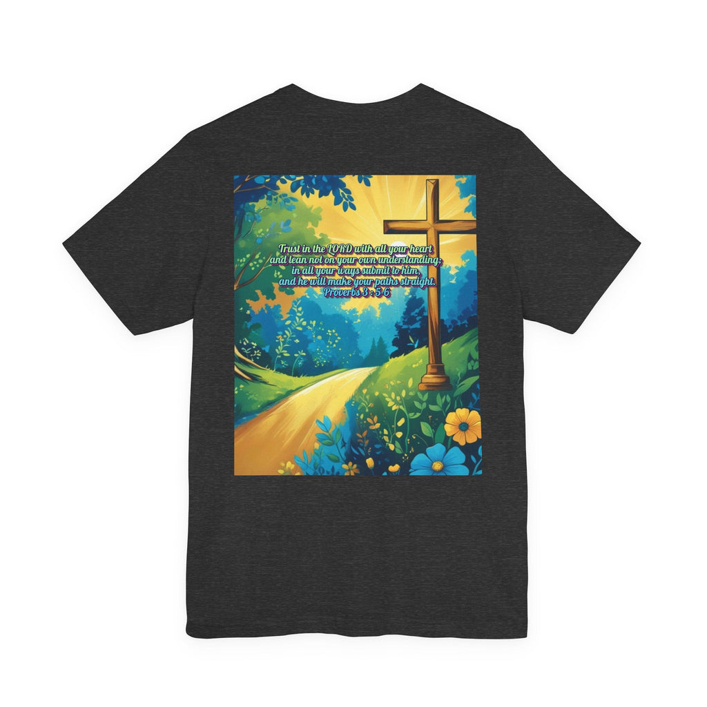 Trust in The Lord Proverbs 3:5-6 Biblical Design Unisex Jersey Short Sleeve Tee Printify