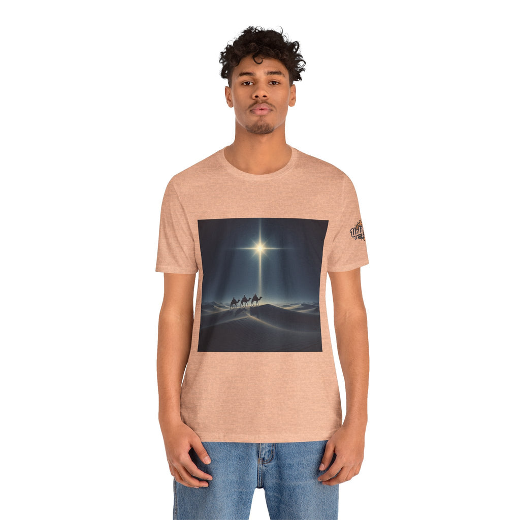 3 Wise Men T-shirt – Magi Camels Nativity Journey Christian Christmas T-shirt for Epiphany Faith & Holy Night Printify