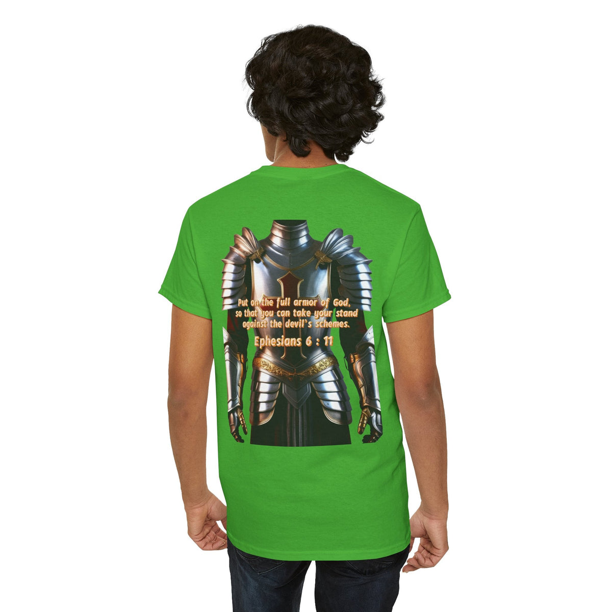 Religious Graphic Armor Of God Design - Unisex Heavy Cotton Tee Printify