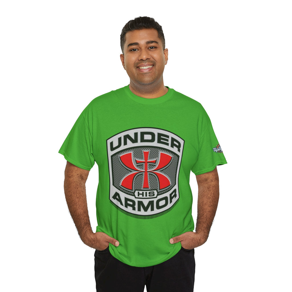 Under HIS Armor Christian T-Shirt — Faith-Inspired Under Armour Style Printify
