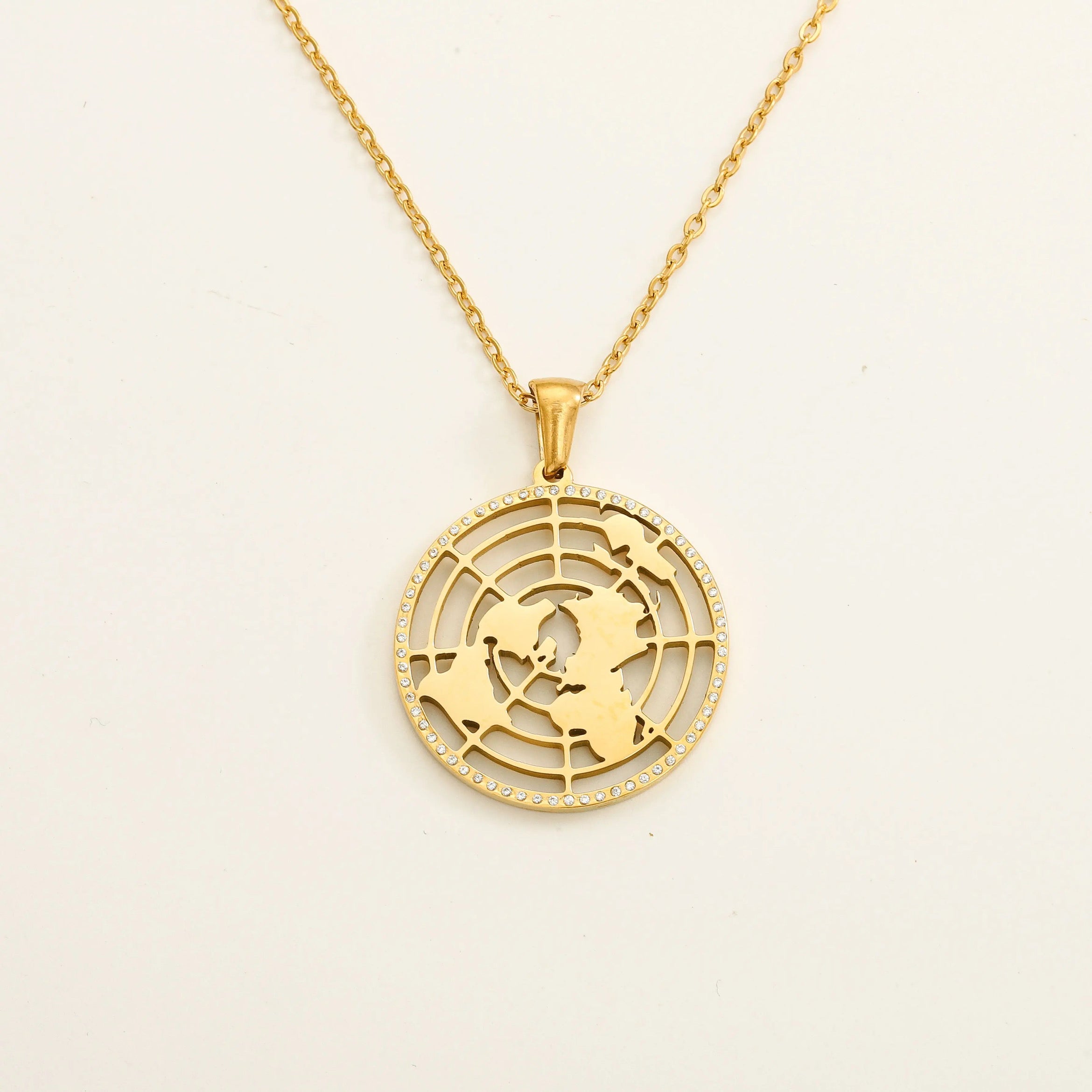Biblical Flat Earth Pendant Necklace Pretty Little Patriot