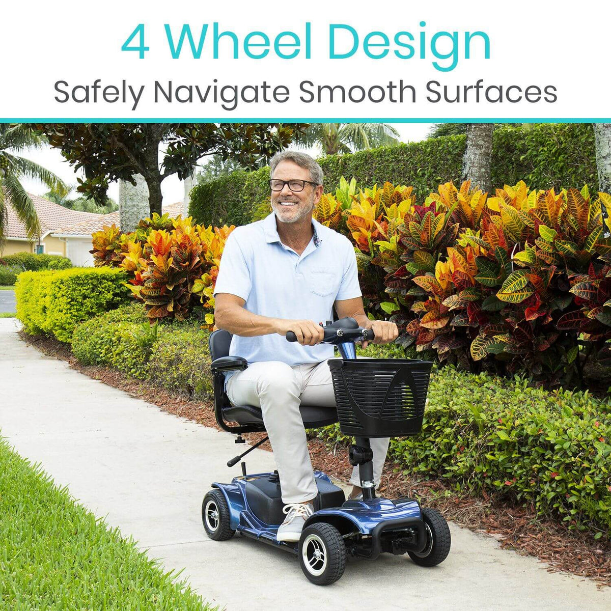 Vive Health 4 Wheel Mobility Scooter LifeMed USA
