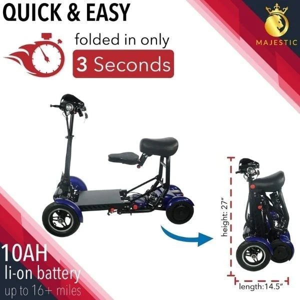 ComfyGo MS|3000 Foldable Mobility Scooter LifeMed USA