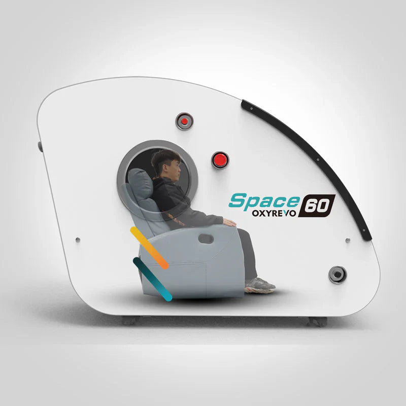 OXYREVO Space60 Premium Reclining Hyperbaric Chamber: 1.5 ATA - 2.0 ATA LifeMed USA