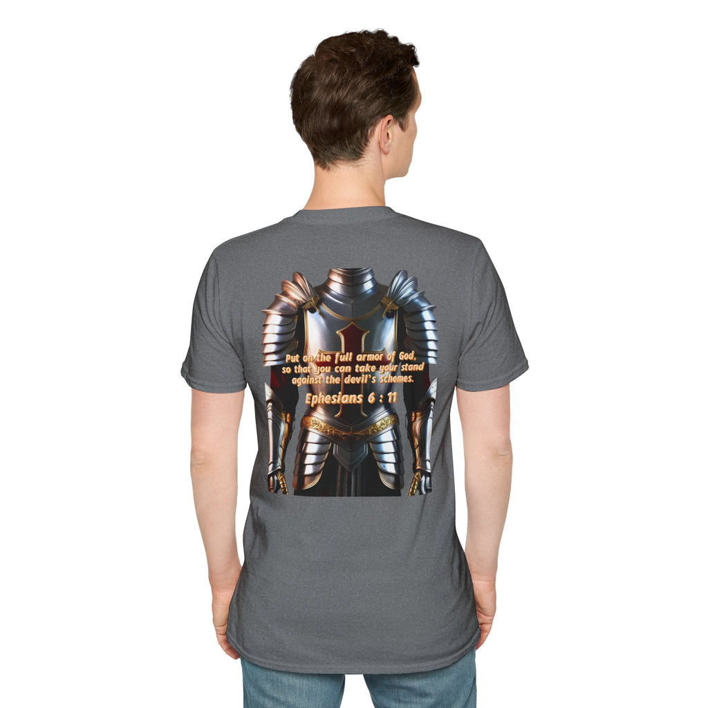Religious Graphic Armor Of God Design - Unisex Softstyle T-Shirt Printify