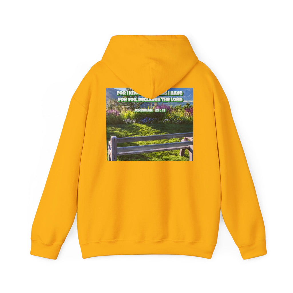 Bible Verse Unisex Heavy Blend™ Hooded Sweatshirt - Jeremiah 29 : 11 Printify