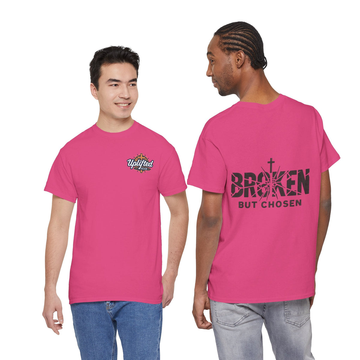 Broken But Chosen T-Shirt — Inspirational Faith Graphic Tee Printify