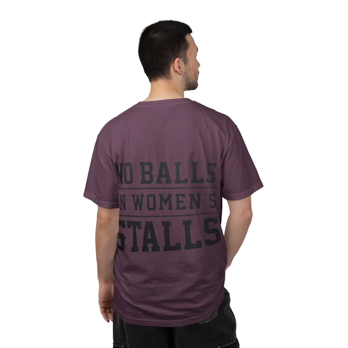 No Balls in Women’s Stalls Graphic Tee — Uplifted Sports Vibe T-Shirt Printify