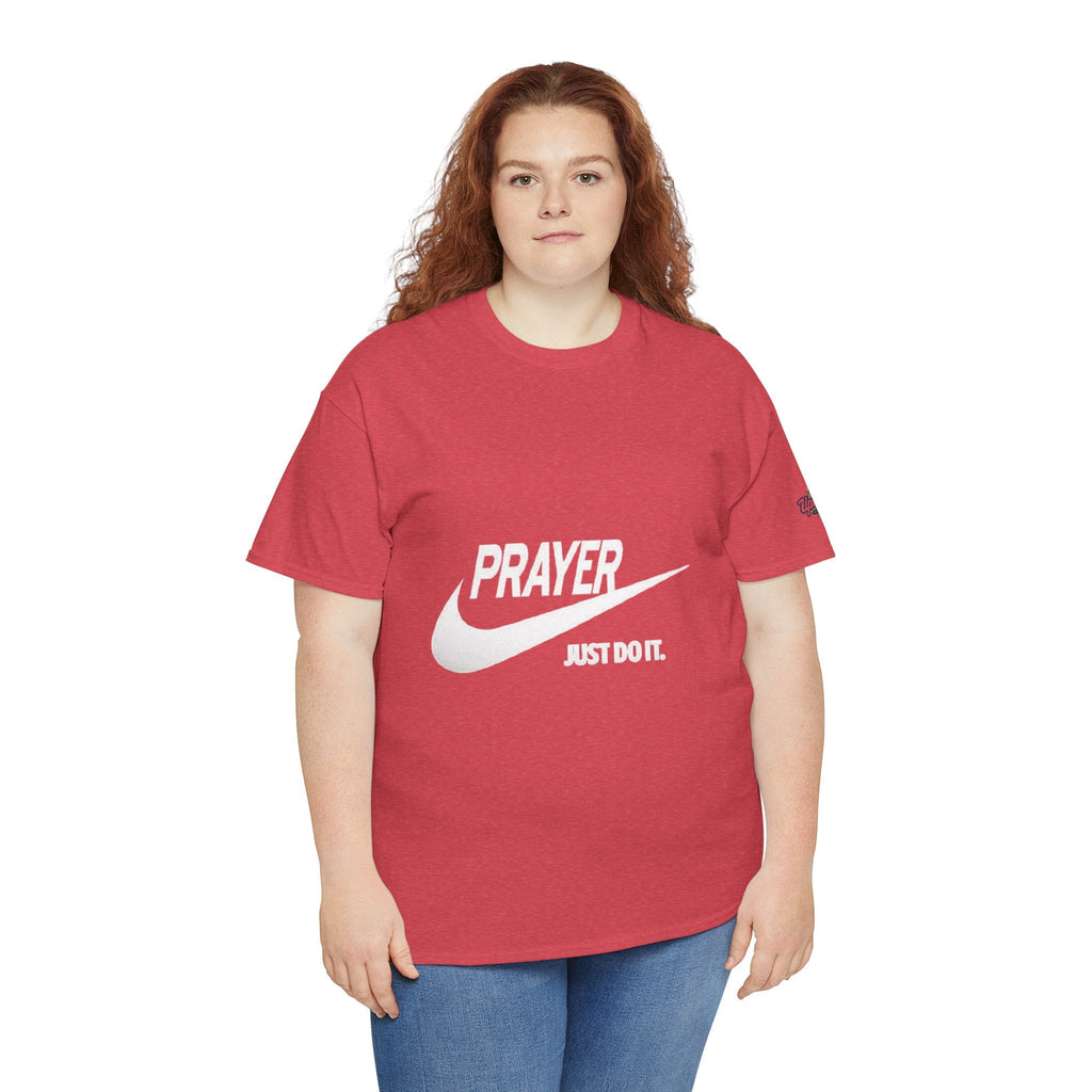 Prayer Just Do It T-shirt - Funny Christian Nike Parody T-shirt - Faith Gear Printify
