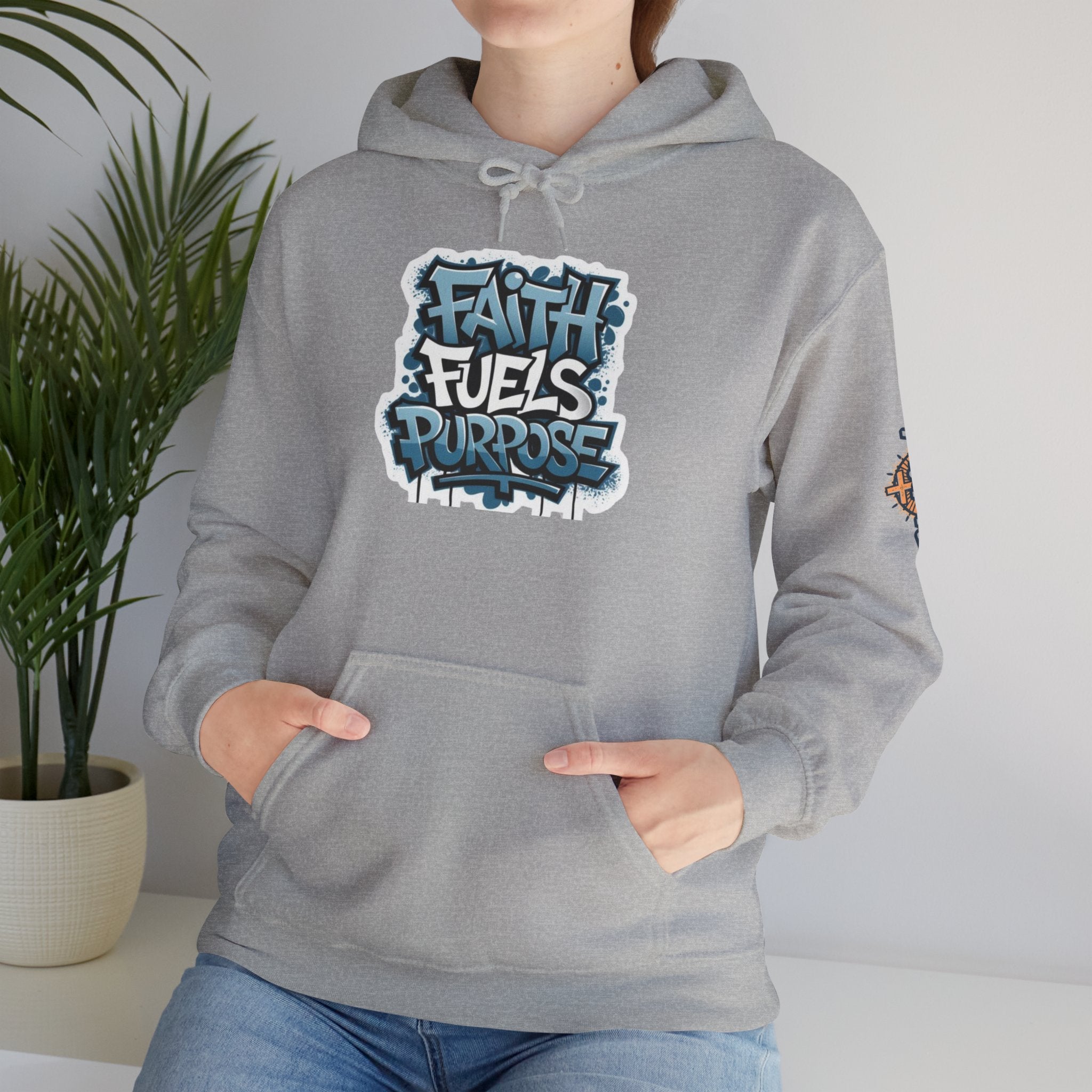 Faith Fuels Purpose Hoodie – Inspirational Christian Sweatshirt for Divine Drive & Unstoppable Belief Printify