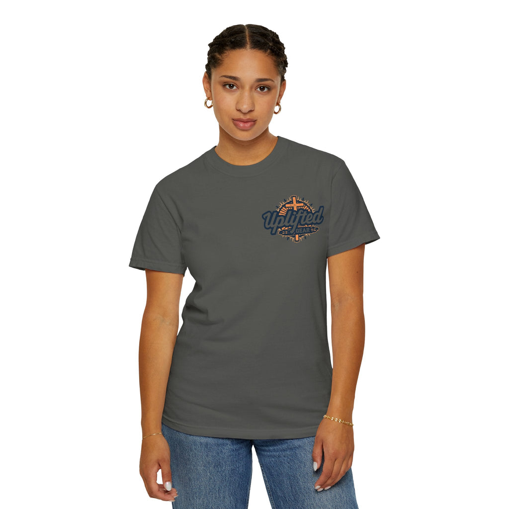 Trust in The Lord Proverbs 3:5-6 Biblical Design Unisex Garment-Dyed T-shirt Printify