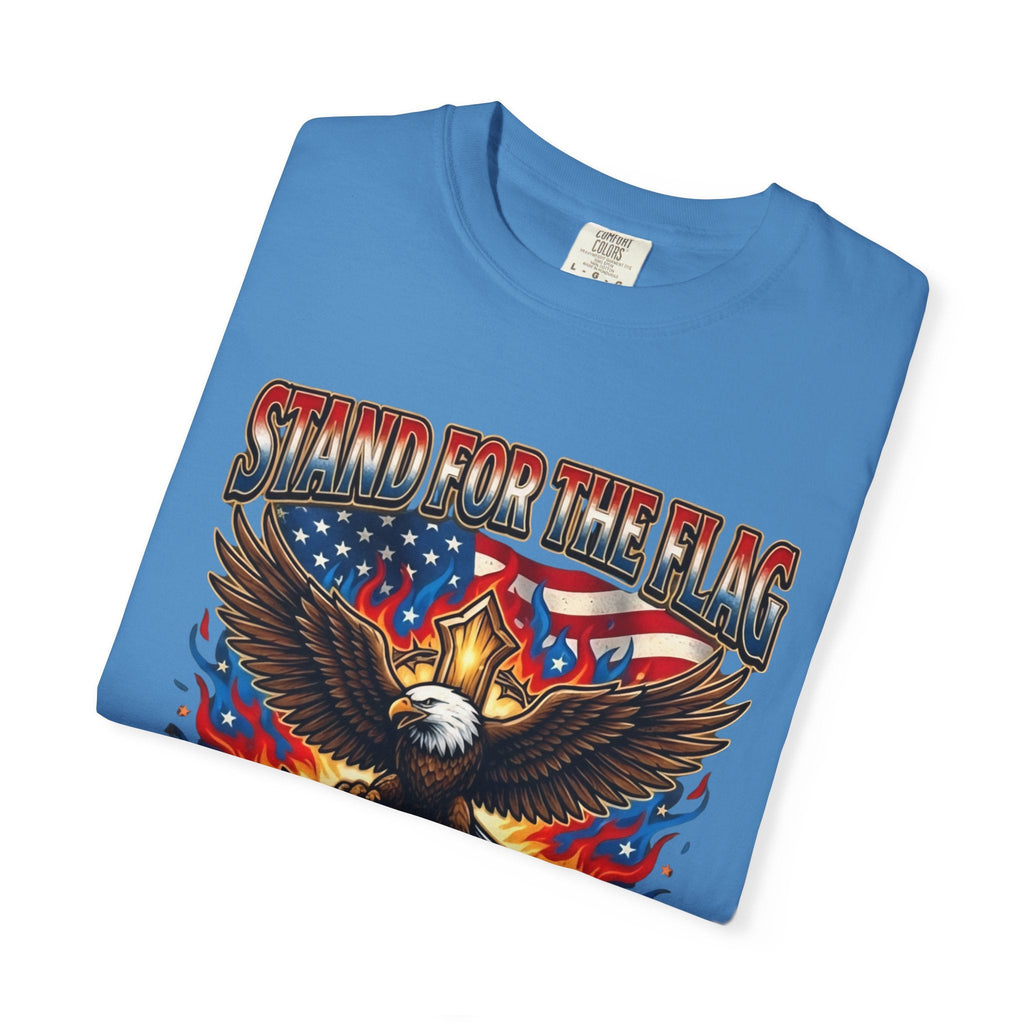 Stand for the Flag Kneel for the Cross T-shirt | Patriotic Eagle T-shirt Printify